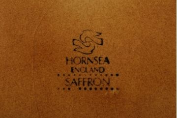 アンティーク雑貨　イギリスビンテージ　HORNSEA(ホーンジー)　SAFFRON(サフラン)シリーズ　ジャー2点セット(キャニスター)(洋食器)