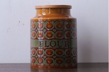 アンティーク雑貨　イギリスビンテージ　HORNSEA(ホーンジー)　BRONTE(ブロンテ)シリーズ　キャニスター(洋食器)