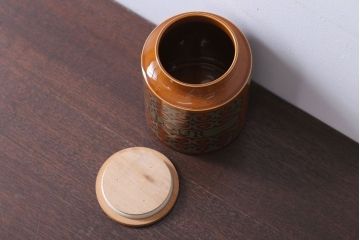 アンティーク雑貨　イギリスビンテージ　HORNSEA(ホーンジー)　BRONTE(ブロンテ)シリーズ　キャニスター(洋食器)