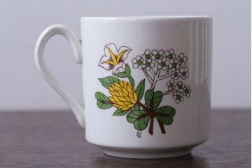 イギリスビンテージ　MARKS&SPENCER(マークス&スペンサー)　POPPIES(ポピーズ)シリーズ　カップ&ソーサー5客セット(洋食器)