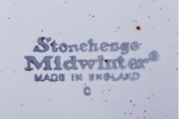 イギリスビンテージ　MIDWINTER(ミッドウィンター)　STONEHENGE　NASTURTIUM(ストーンヘンジ　ナスタチュウム)シリーズ　カップ&ソーサー4客セット(洋食器)