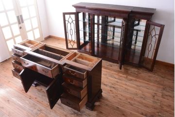 中古　DREXEL HERITAGE (ドレクセルヘリテイジ)USA　特大カップボードキャビネット