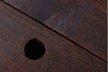 アンティーク雑貨　古民具・骨董　総栗! シンプルなアンティーク銭箱