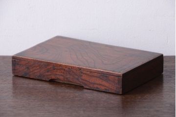 アンティーク雑貨　和製アンティーク　古い欅の小物収納木箱(小箱・収納箱)