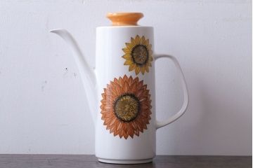 イギリスビンテージ　J&G　MEAKIN(ミーキン)　Palma(パルマ)シリーズ　ポット・シュガー・クリーマー3点セット(洋食器)