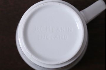 アンティーク雑貨　イギリスビンテージ　J&G　MEAKIN(ミーキン)　Palma(パルマ)シリーズ カップ&ソーサー2客セット(洋食器)