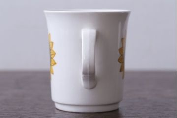 アンティーク雑貨　イギリスビンテージ　J&G　MEAKIN(ミーキン)　Palma(パルマ)シリーズ カップ&ソーサー2客セット(洋食器)