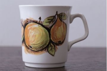 イギリスビンテージ　J&G　MEAKIN(ミーキン)　Eden(エデン)シリーズ　カップ&ソーサー4客セット(洋食器)