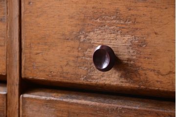 レトロ家具　昭和レトロ　大きなパタパタ収納棚(下駄箱・マス目棚・ロッカー)(2)