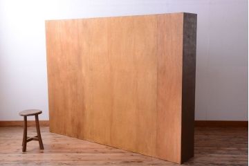 レトロ家具　昭和レトロ　大きなパタパタ収納棚(下駄箱・マス目棚・ロッカー)(2)