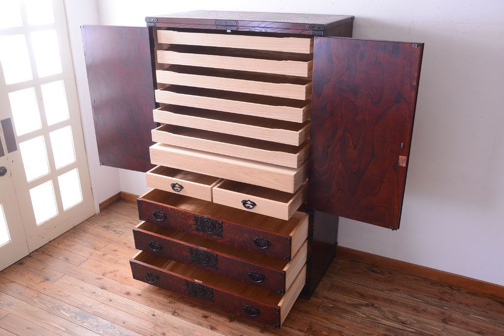 中古 伝統民芸家具 岩谷堂　衣装箪笥(定価約80万円)