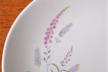 イギリスビンテージ　J&G　MEAKIN(ミーキン)　ROMANY(ロマニー)シリーズ　深皿・大小オーバルプレート3点セット(洋食器)