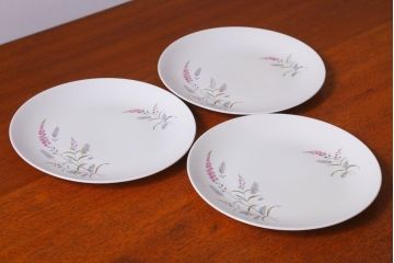 アンティーク雑貨　イギリスビンテージ　J&G　MEAKIN(ミーキン)　ROMANY(ロマニー)シリーズ　ディナープレート3枚セット(洋食器)(1)