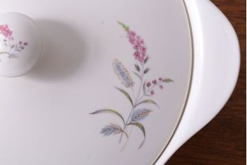 アンティーク雑貨　イギリスビンテージ　J&G　MEAKIN(ミーキン)　ROMANY(ロマニー)シリーズ　キャセロール(2)(洋食器)