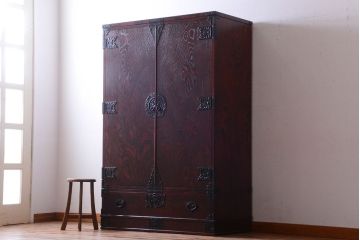 中古 伝統民芸家具 岩谷堂　洋服箪笥(定価約60万円)