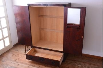 中古 伝統民芸家具 岩谷堂　洋服箪笥(定価約60万円)