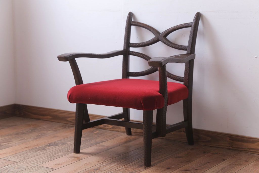 アンティーク家具　ぺザントアート　モダンなアンティークチェア(2)