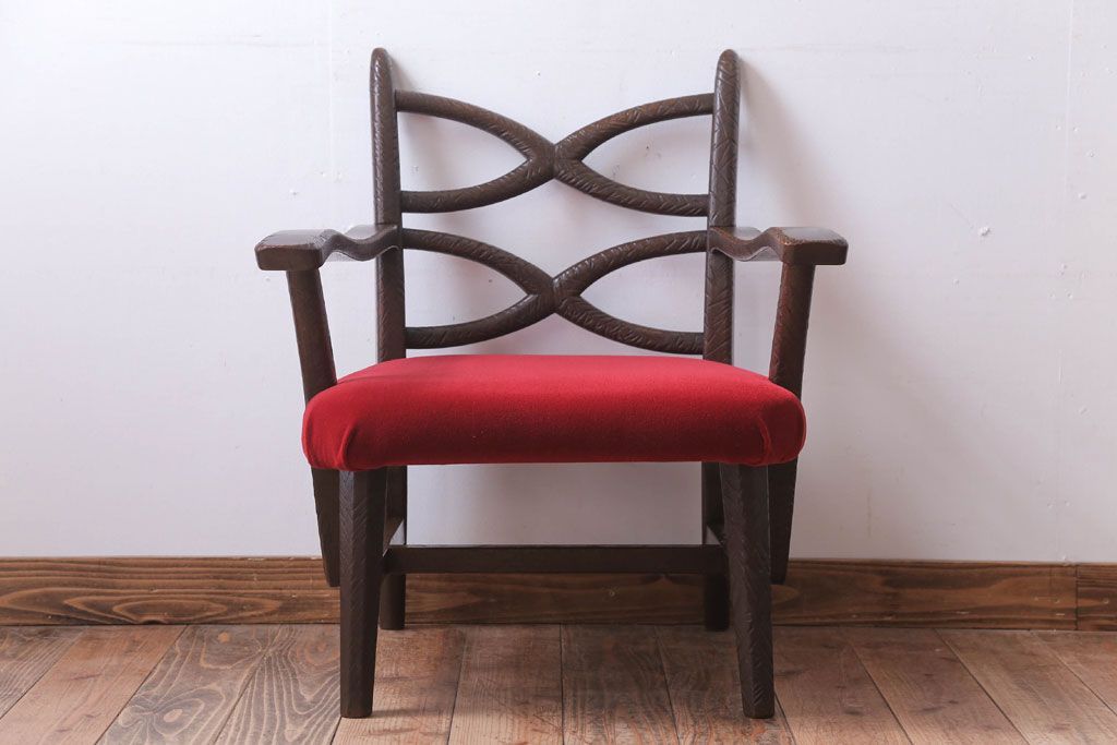 アンティーク家具　ぺザントアート　モダンなアンティークチェア(2)