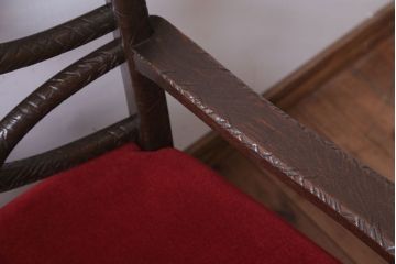 アンティーク家具　ぺザントアート　モダンなアンティークチェア(2)