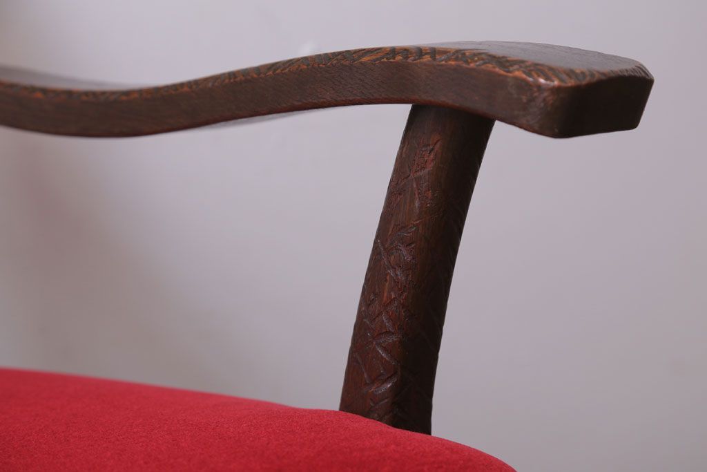 アンティーク家具　ぺザントアート　モダンなアンティークチェア(2)