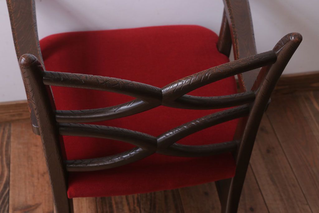 アンティーク家具　ぺザントアート　モダンなアンティークチェア(2)