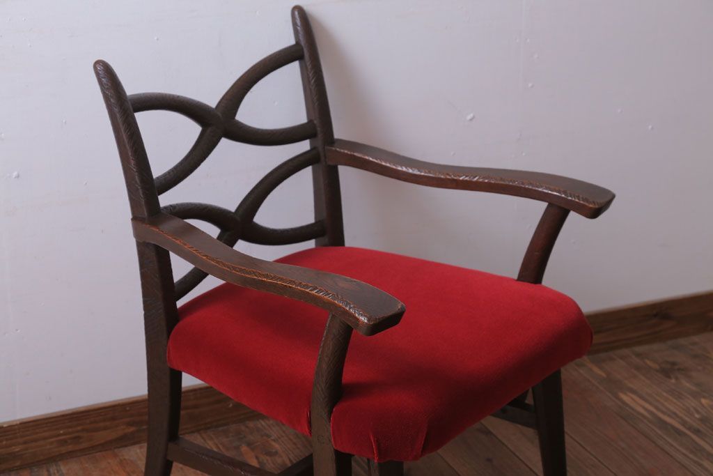 アンティーク家具　ぺザントアート　モダンなアンティークチェア(3)