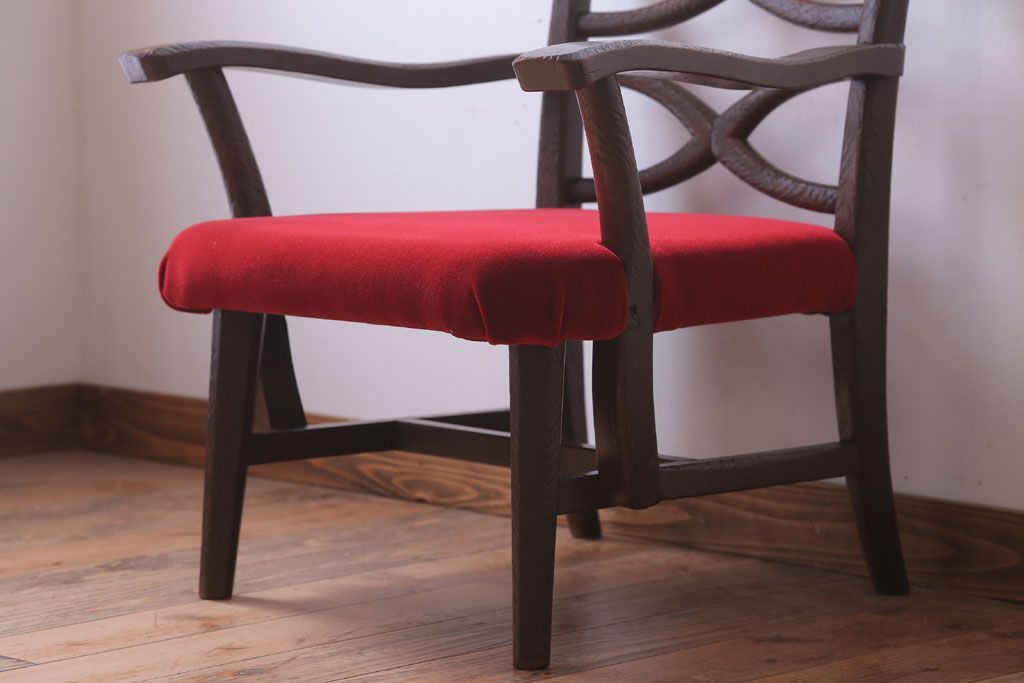 アンティーク家具　ぺザントアート　モダンなアンティークチェア(3)