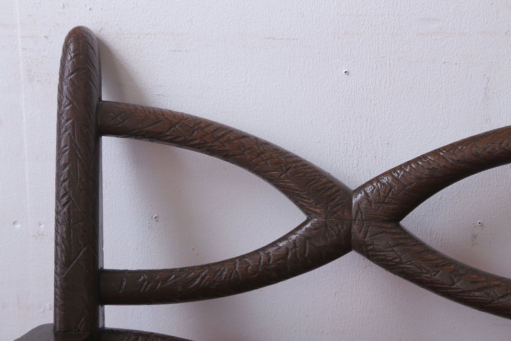 アンティーク家具　ぺザントアート　モダンなアンティークチェア(3)