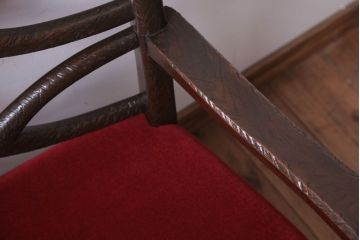 アンティーク家具　ぺザントアート　モダンなアンティークチェア(3)