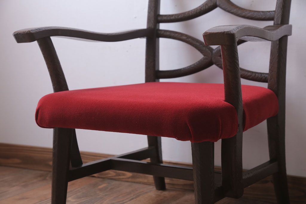 アンティーク家具　ぺザントアート　モダンなアンティークチェア(3)