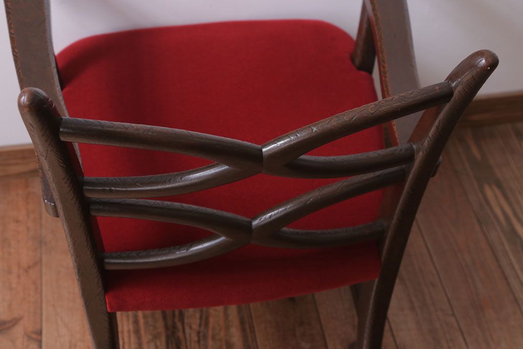 アンティーク家具　ぺザントアート　モダンなアンティークチェア(3)