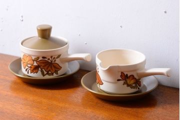 イギリスビンテージ　Palissy(パリシー)　kismet(キスメット)シリーズ　キャセロール2つセット(1)(洋食器)