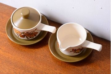 イギリスビンテージ　Palissy(パリシー)　kismet(キスメット)シリーズ　キャセロール2つセット(1)(洋食器)