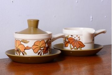 イギリスビンテージ　Palissy(パリシー)　kismet(キスメット)シリーズ　キャセロール2つセット(1)(洋食器)