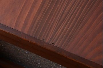 アンティーク家具　和製アンティーク　ダイヤガラス!埋木入りの上品な古い収納戸棚