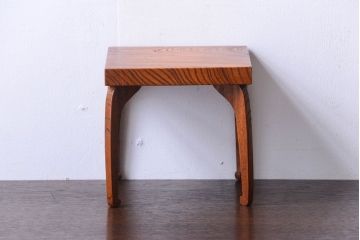 アンティーク雑貨　和製アンティーク　欅材のシンプルなアンティーク花台