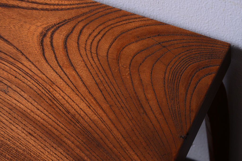 アンティーク雑貨　和製アンティーク　欅材のシンプルなアンティーク花台