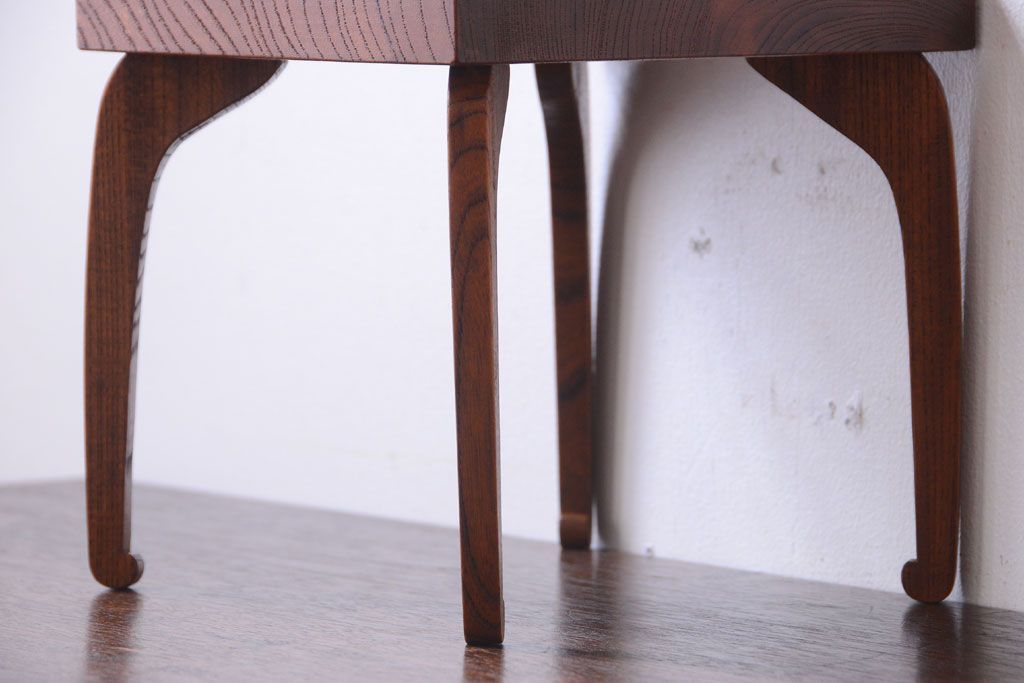 アンティーク雑貨　和製アンティーク　欅材のシンプルなアンティーク花台