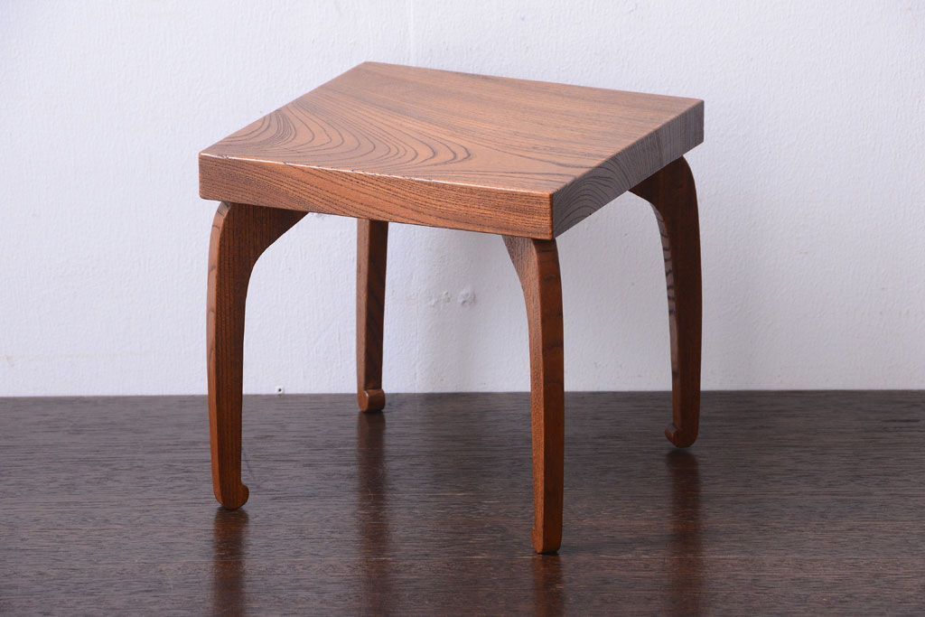 アンティーク雑貨　和製アンティーク　欅材のシンプルなアンティーク花台