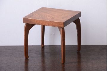 アンティーク雑貨　和製アンティーク　欅材のシンプルなアンティーク花台