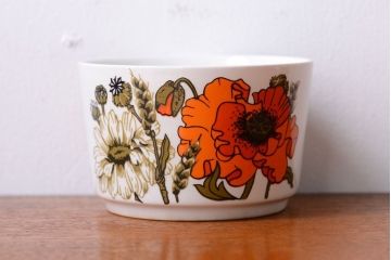 イギリスビンテージ　J&G　MEAKIN(ミーキン) POPPY(ポピー)シリーズ シュガー・大小ジャグ3点セット(洋食器)