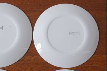 アンティーク雑貨　イギリスビンテージ　J&G　MEAKIN(ミーキン)　POPPY(ポピー)シリーズ　デザートプレート6枚セット(洋食器)