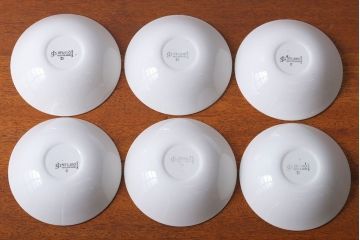 アンティーク雑貨　イギリスビンテージ　J&G　MEAKIN(ミーキン)　POPPY(ポピー)シリーズ　深皿6点セット(洋食器)
