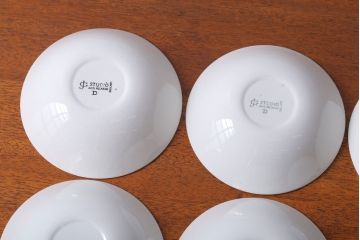 アンティーク雑貨　イギリスビンテージ　J&G　MEAKIN(ミーキン)　POPPY(ポピー)シリーズ　深皿6点セット(洋食器)