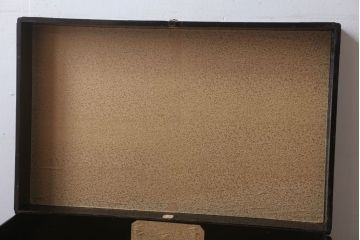 アンティーク雑貨　古民具・骨董　高級品!銅金具が上品なアンティーク挟み箱(時代箱・収納箱)