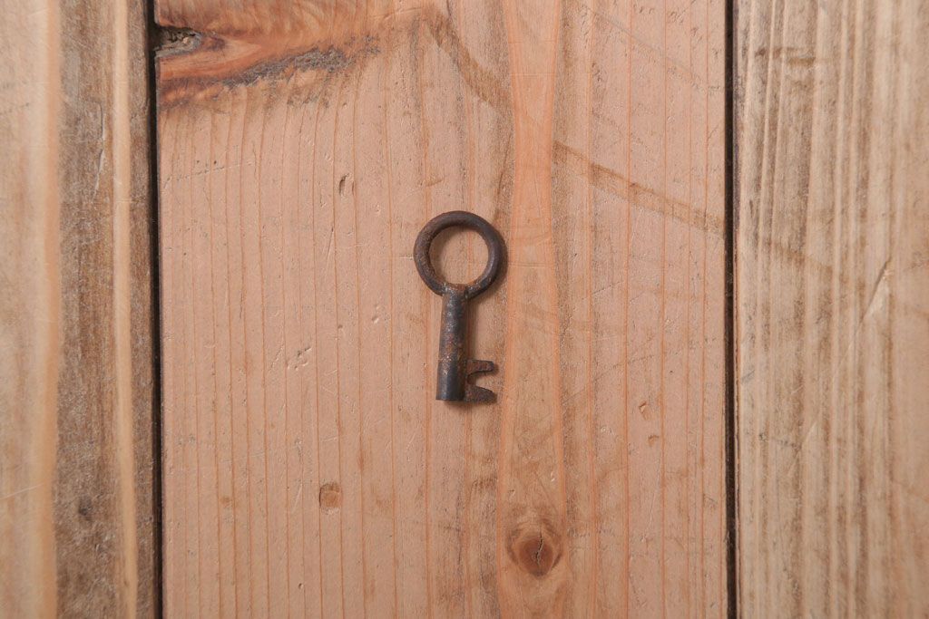 アンティーク雑貨　古民具・骨董　高級品!銅金具が上品なアンティーク挟み箱(時代箱・収納箱)