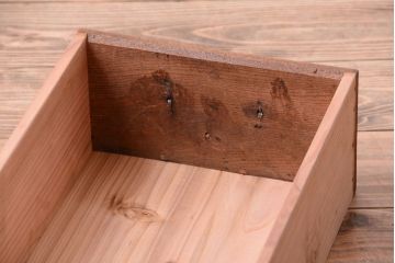 アンティーク家具　古民具・骨董　明治〜大正　木味のアンティーク脚付き水屋箪笥ローボード(テレビ台、キャビネット、収納棚)