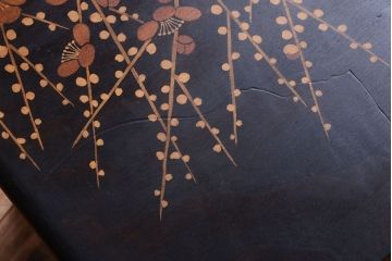 中古　民芸家具　梅の図　小箪笥(引き出し)