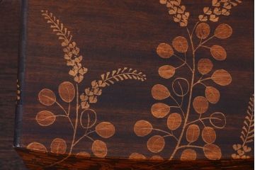 中古　民芸家具　萩の図　引き出し