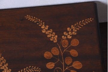 中古　民芸家具　萩の図　引き出し